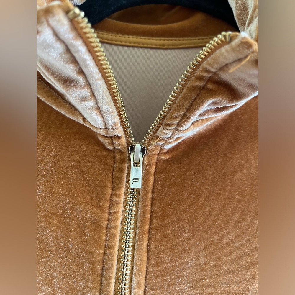 Fabletics Orange Velvet Jumpsuit - Picture 5 of 10